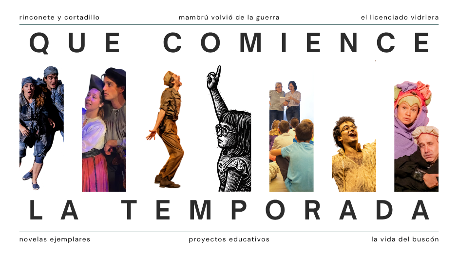varias imágenes de las producciones de factoría teatro para la temporada 20026/27